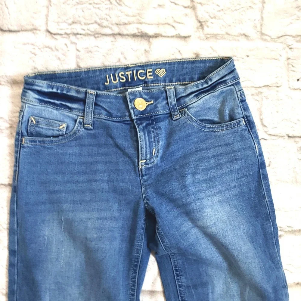 Justice girls Skinny Jeans size 10